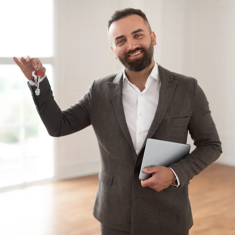 Men hanging File with above the hand
