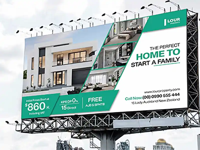 Blank bill board mockup